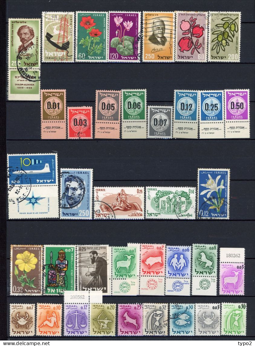 ISRAEL -  COLLECTION Depuis 1948  **,*,(o)  Environ 500 Timbres BE   13 Scans - Lots & Serien