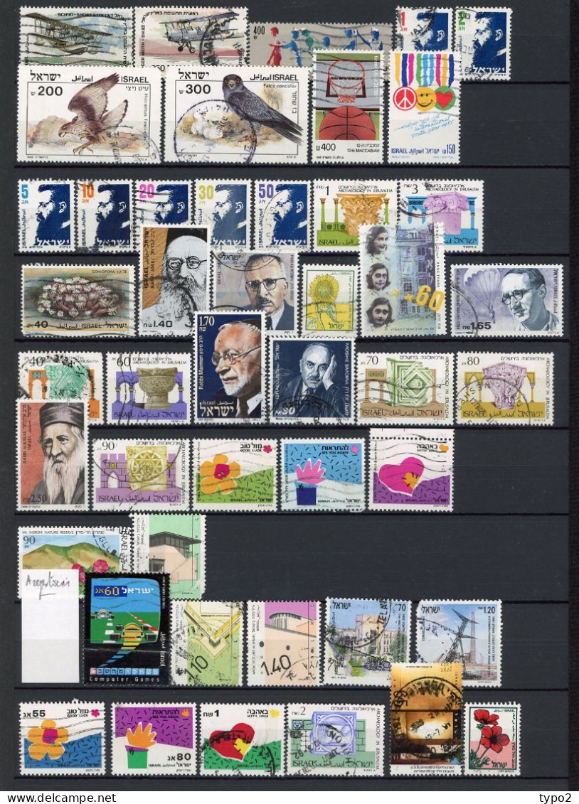 ISRAEL -  COLLECTION depuis 1948  **,*,(o)  environ 500 timbres BE   13 scans
