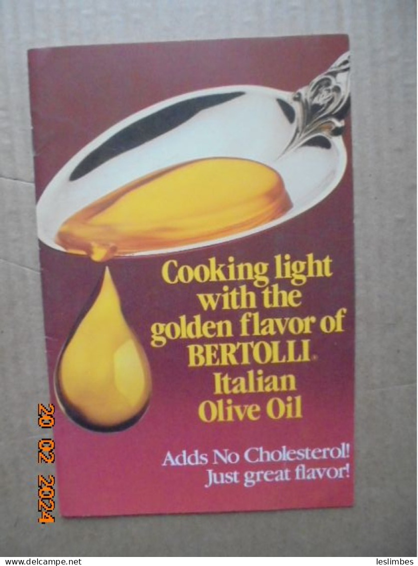 Cooking Light With The Golden Flavor Of BERTOLLI Italian Olive Oil 1988 - Américaine