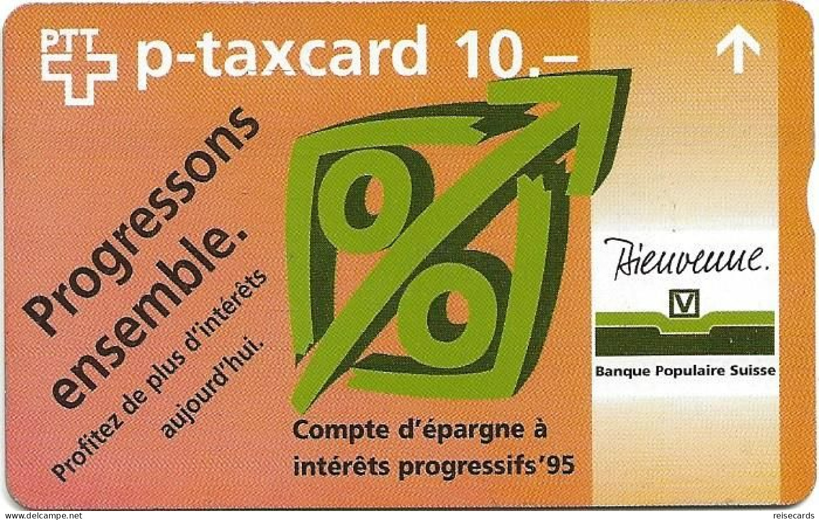 Switzerland: PTT-p KF-54D 506L Banque Populaire Suisse - Suisse