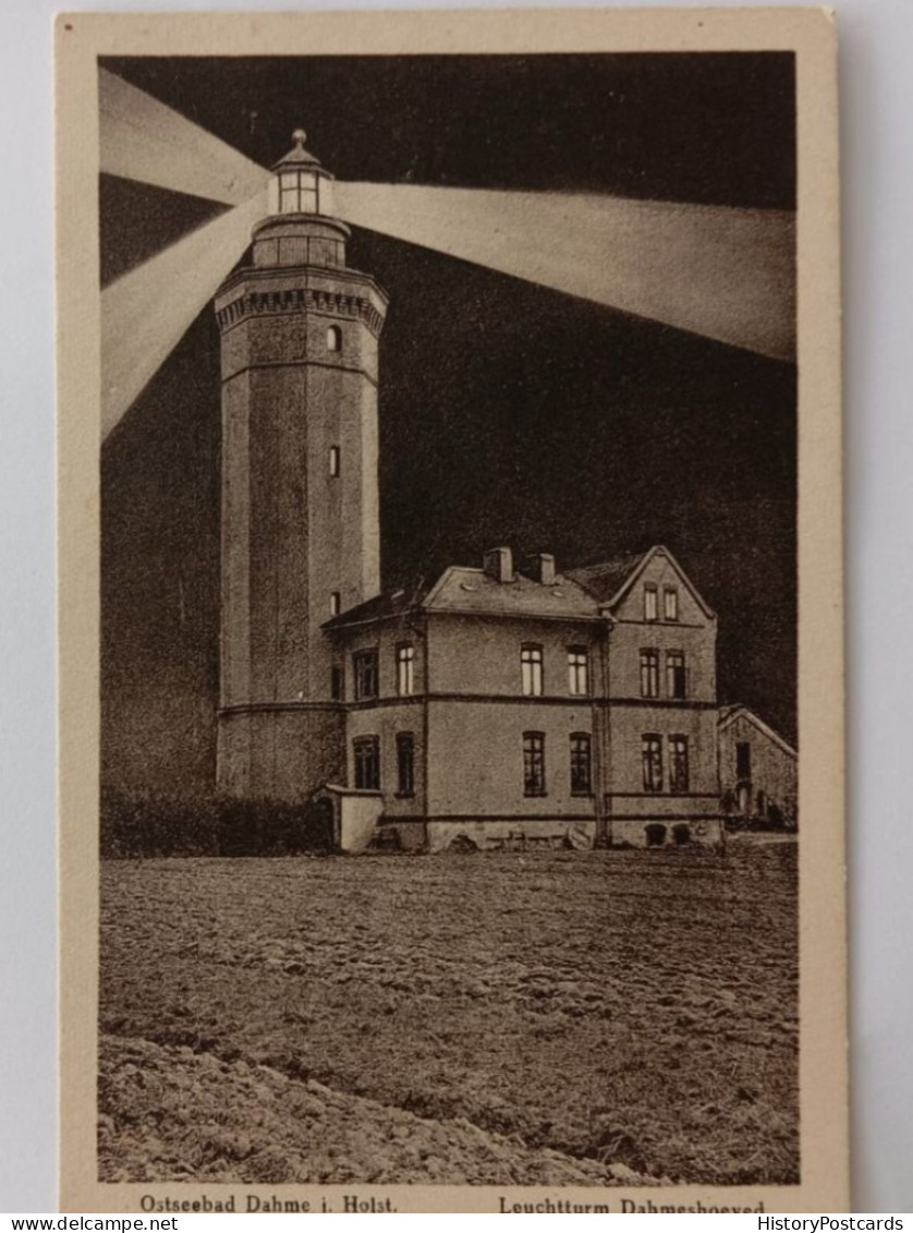 Ostseebad Dahme In Holstein, Leuchtturm Dahmeshoeved 1925 - Dahme