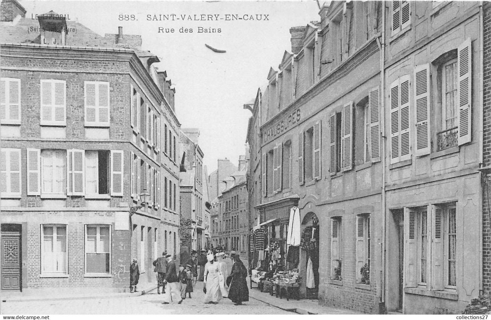 76-SAINT-VALERY-EN-CAUX- RUE DES BAINS - Saint Valery En Caux