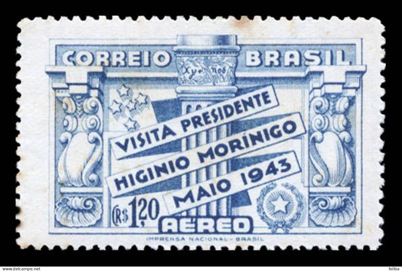 Brazil 1943 Airmail Unused - Aéreo