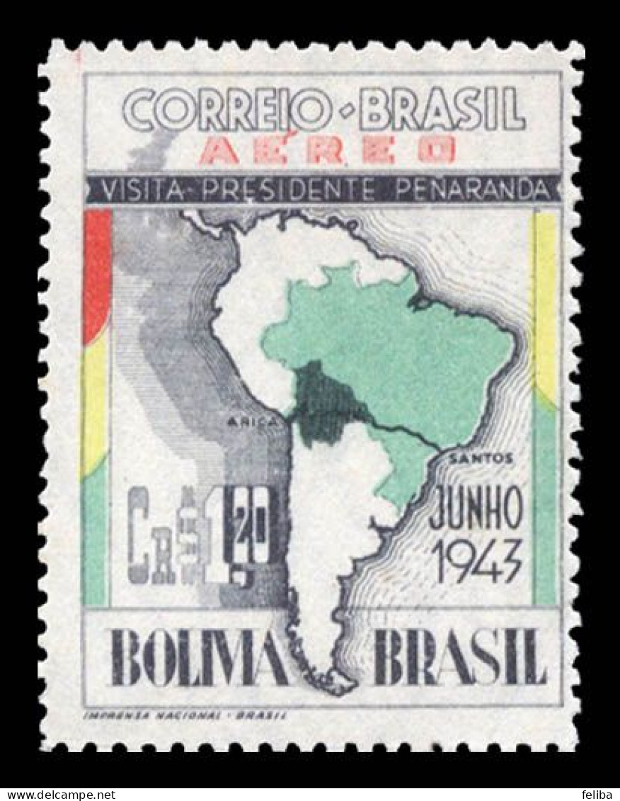 Brazil 1943 Airmail Unused - Poste Aérienne