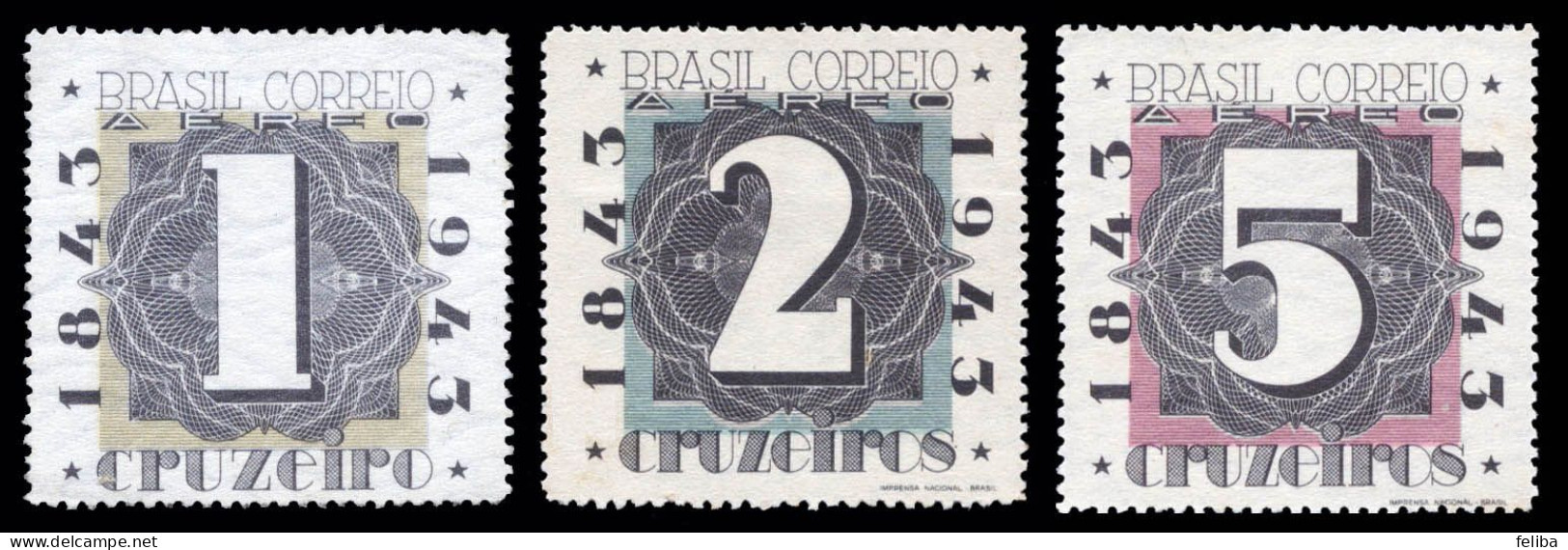 Brazil 1943 Airmail Unused - Posta Aerea