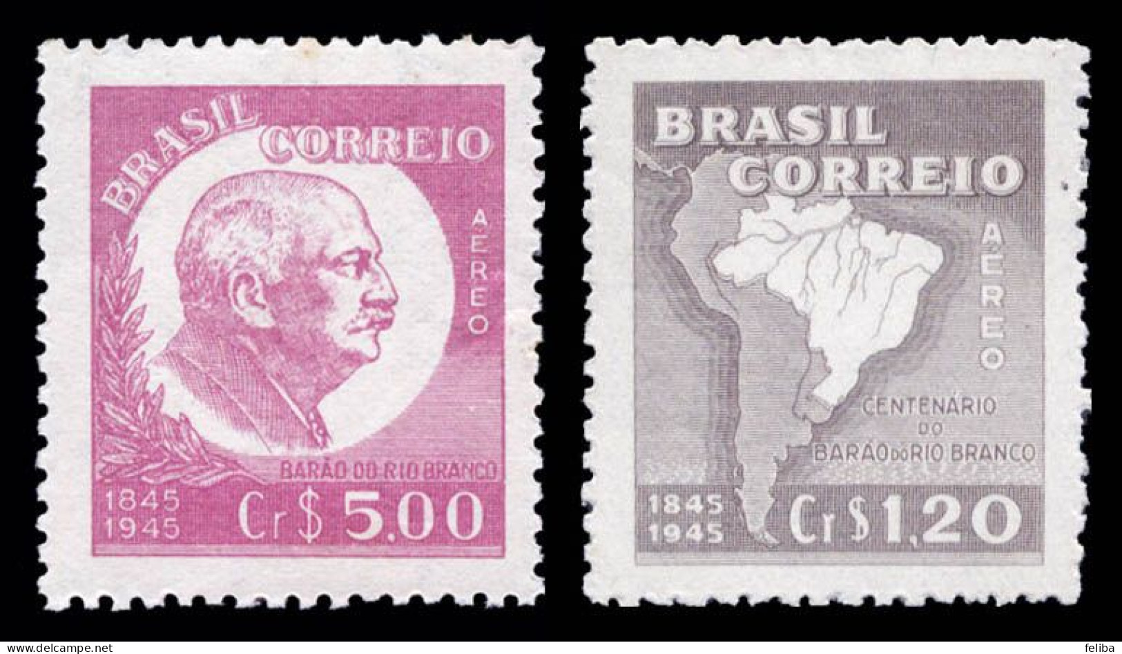 Brazil 1945 Airmail Unused - Posta Aerea