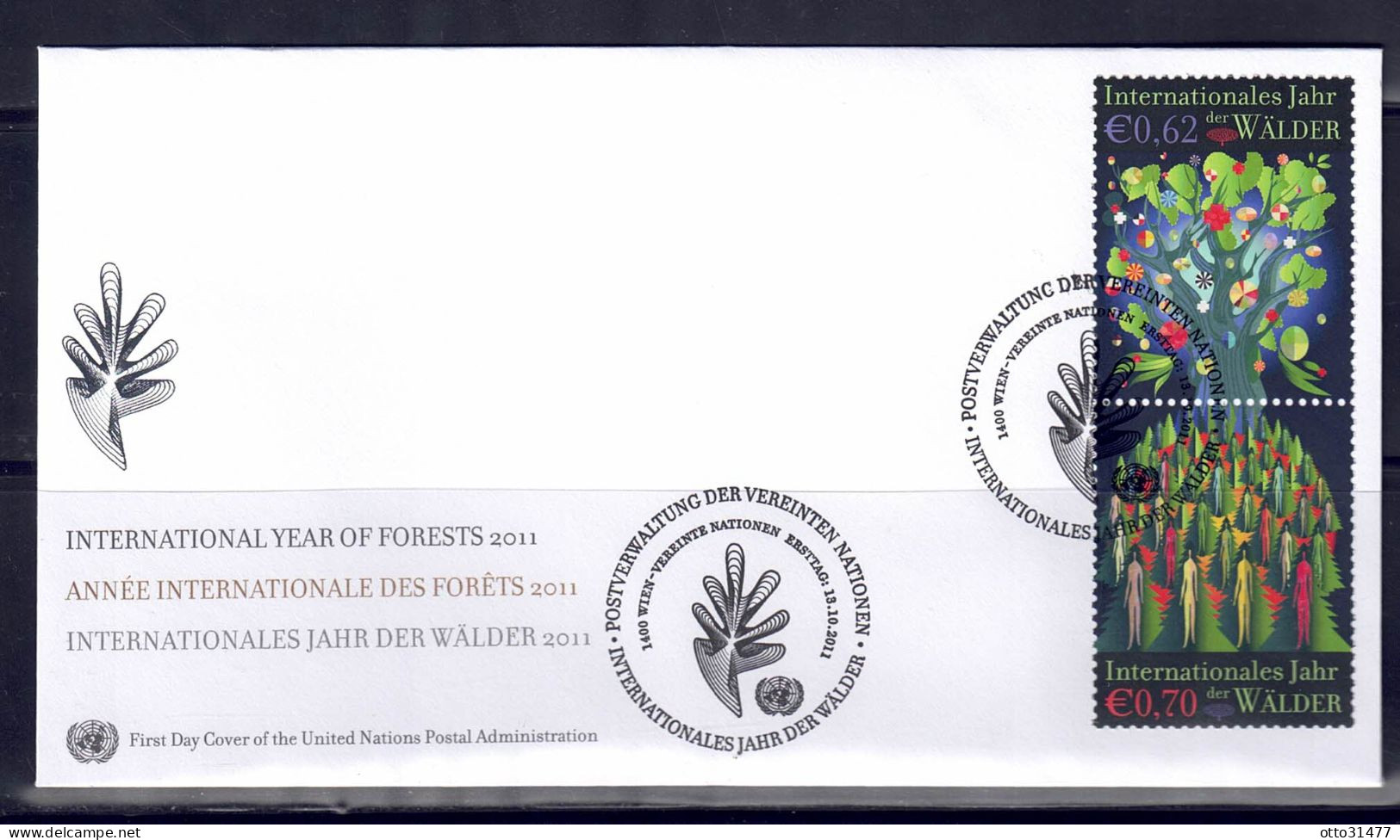 UNO Wien 2011 - Jahr Der Wälder,  FDC Mit Nr. 736 - 737 - FDC