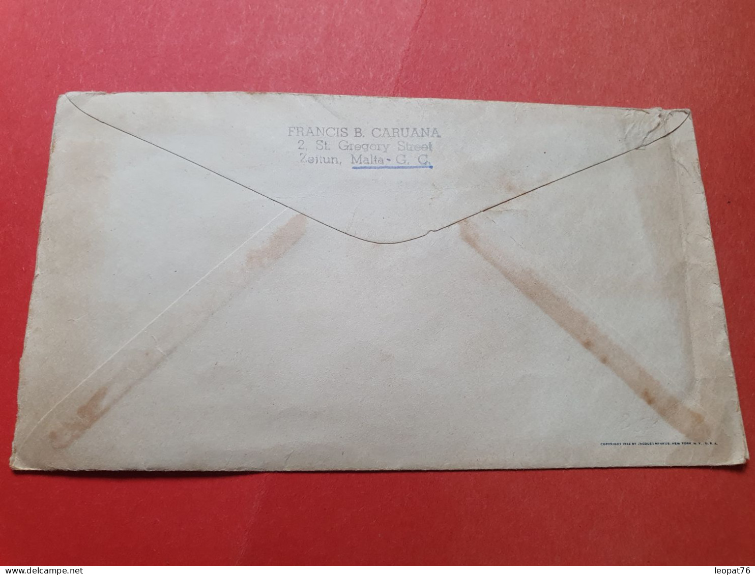 Malte - Enveloppe Commémorative, De Valletta Pour Les USA En 1953 - Réf 3315 - Malte (...-1964)