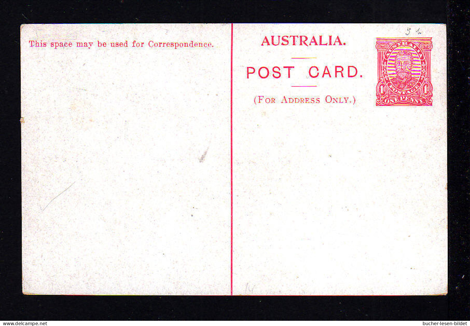 1 P. Bild Ganzsache "Gold Mine, Victoria" - Ungebraucht - Covers & Documents