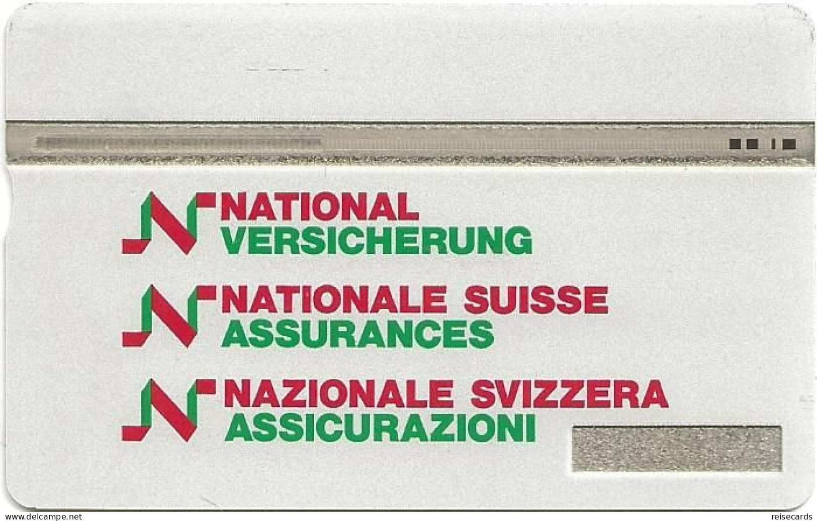 Switzerland: PTT-p KF 25 504L National Versicherung - Svizzera