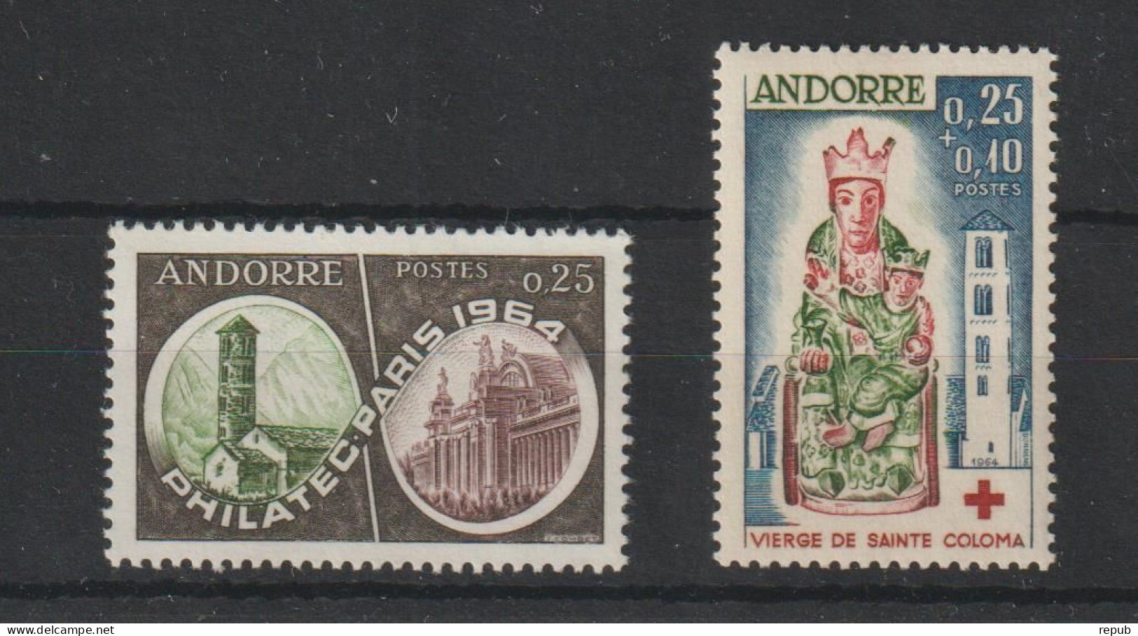 Andorre Français Année Complète 1964 Du 171 Au 172, 2 Val. ** MNH - Années Complètes