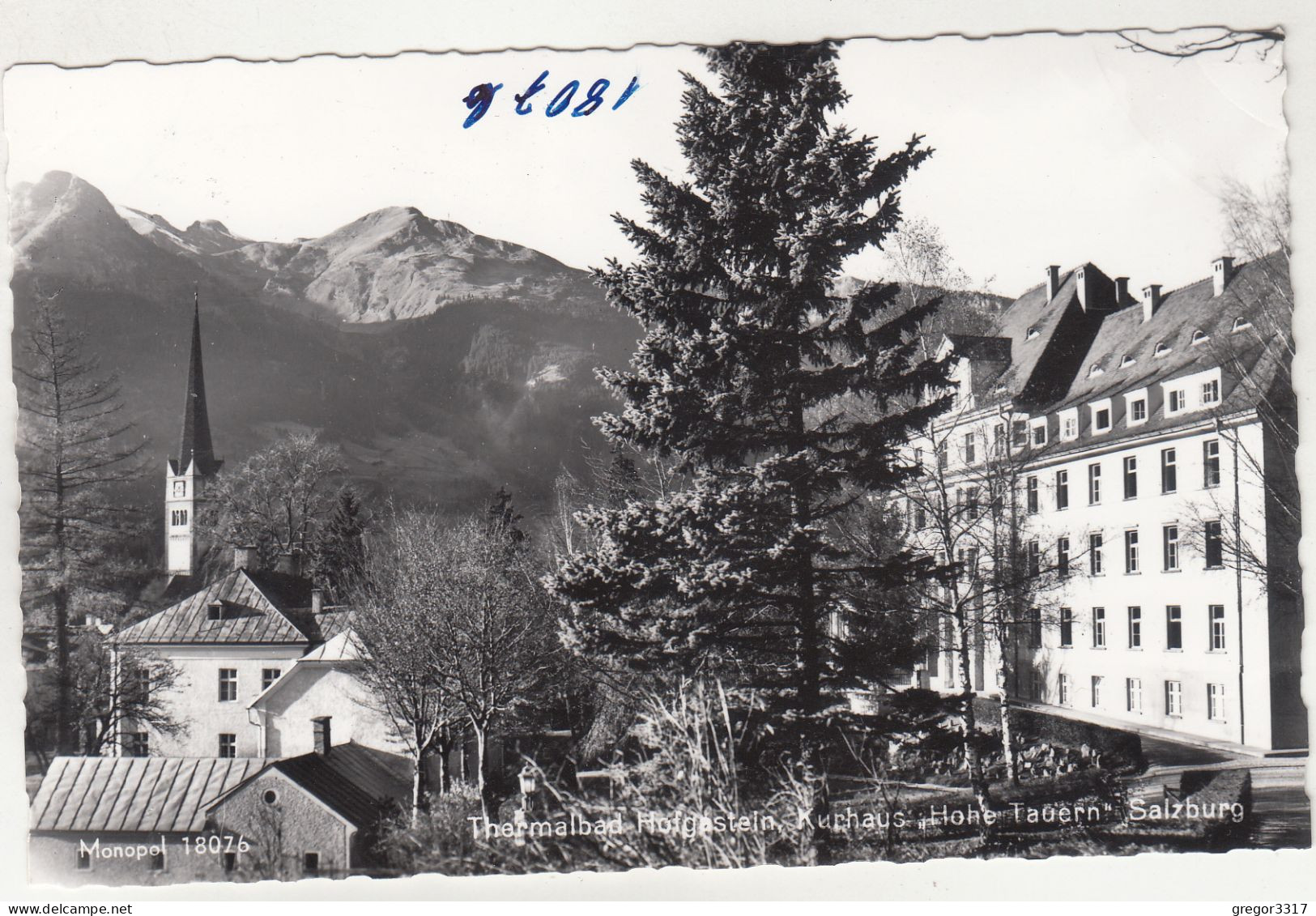 E4727) Thermalbad HOFGASTEIN - Salzburg -  Kurhaus HOHE TAUERN - Schöne S/W FOTO AK - - Bad Hofgastein