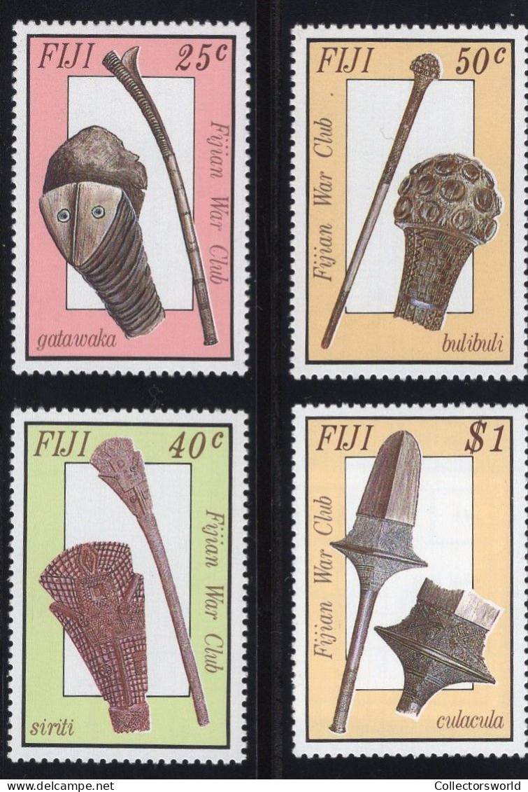 Fiji 1986 Serie 4v Ancient War Clubs MNH - Fiji (1970-...)