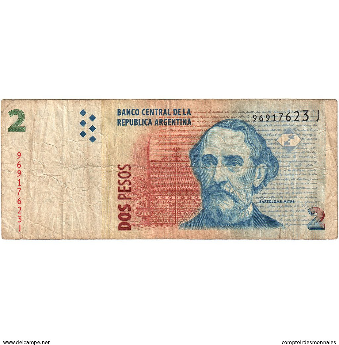 Argentine, 2 Pesos, KM:346, TB - Argentina
