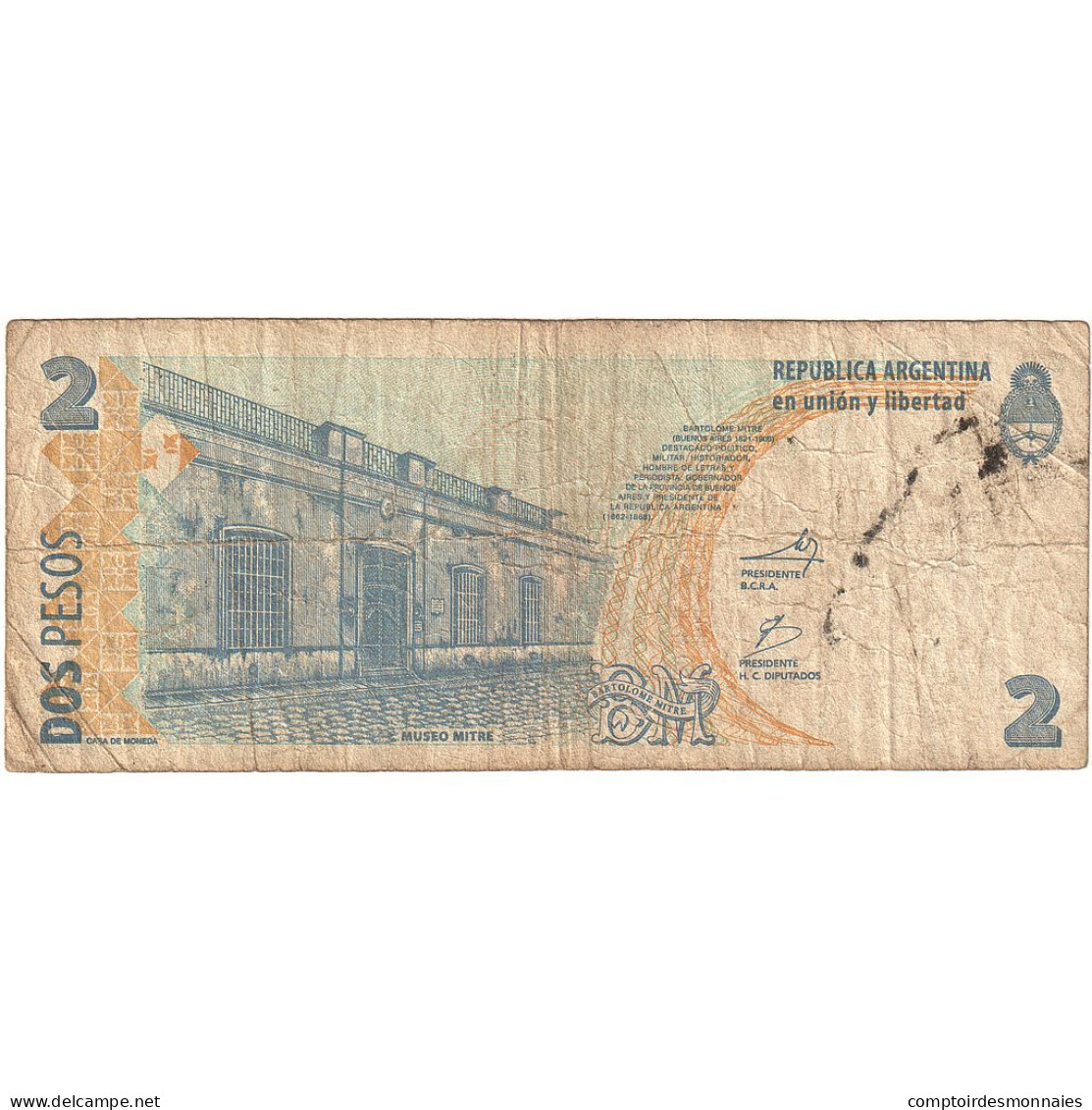 Argentine, 2 Pesos, KM:346, TB - Argentine