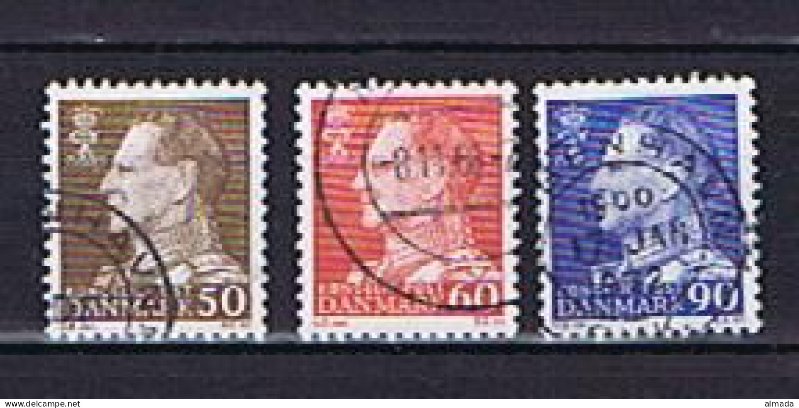 Dänemark, Denmark 1967: Michel 457-458, 460 Fluor. Papier Gestempelt, Used - Usati