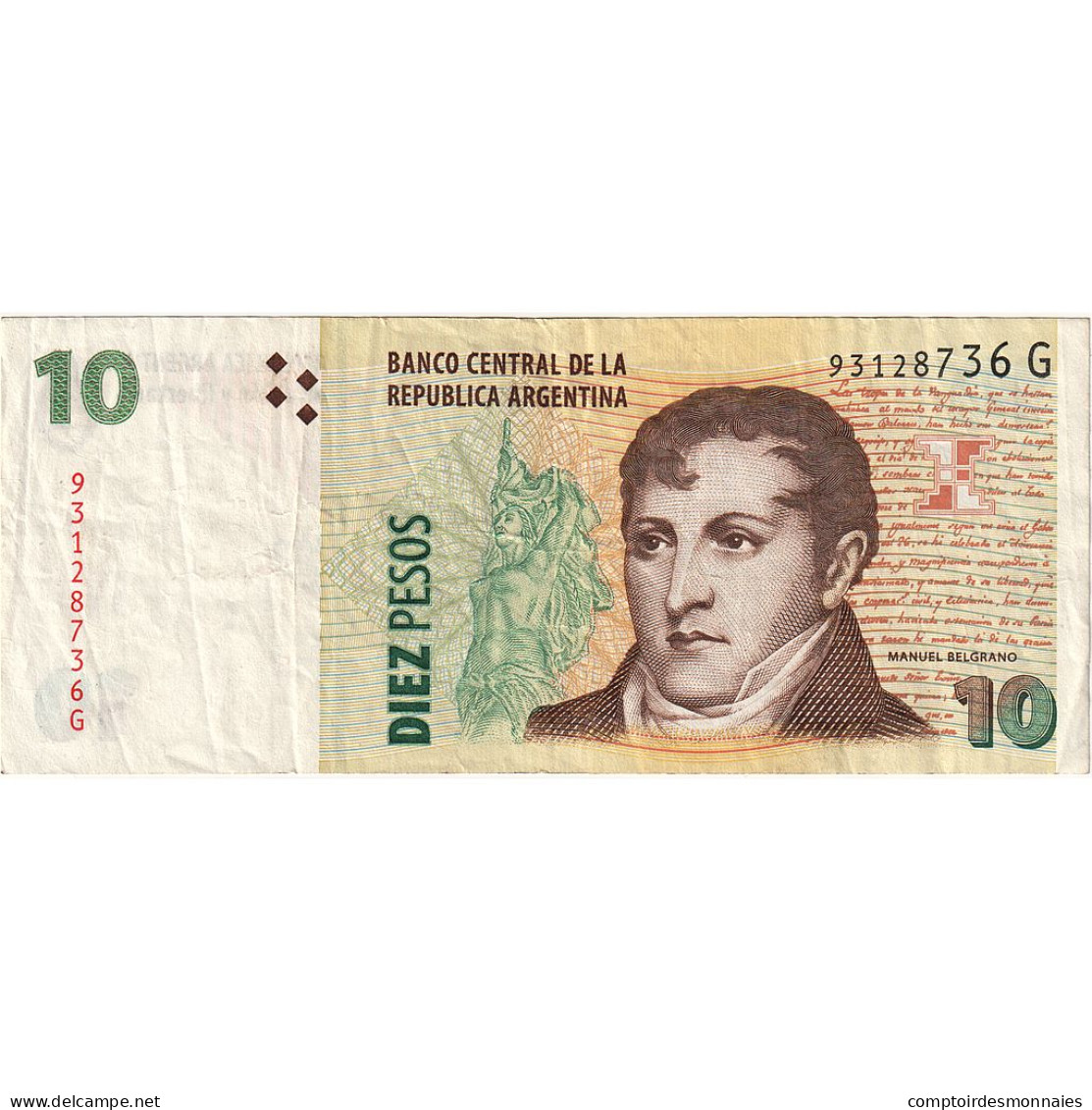 Argentine, 10 Pesos, TTB - Argentinien