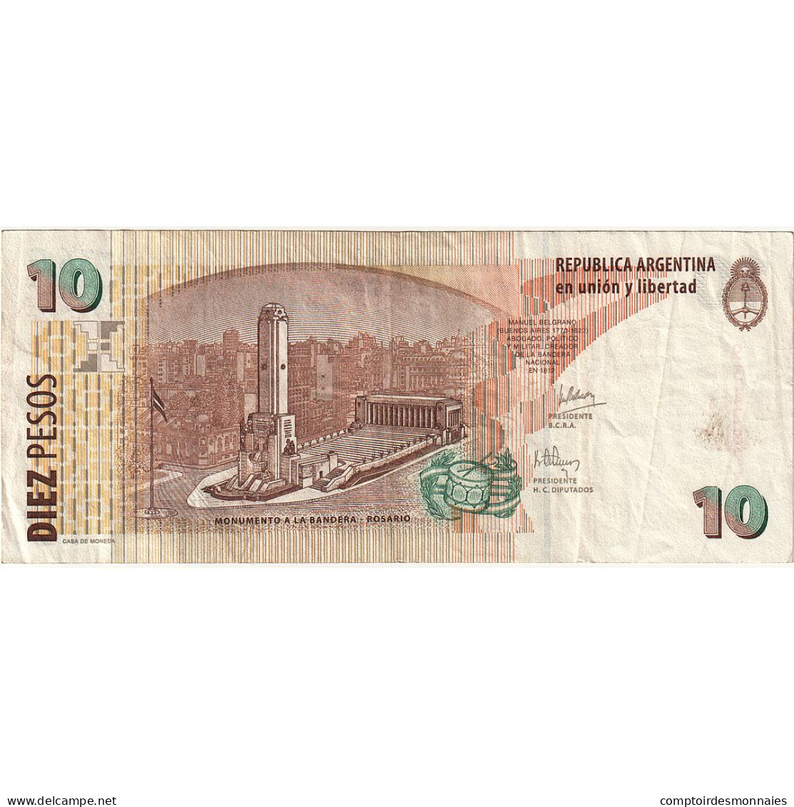 Argentine, 10 Pesos, TTB - Argentinië