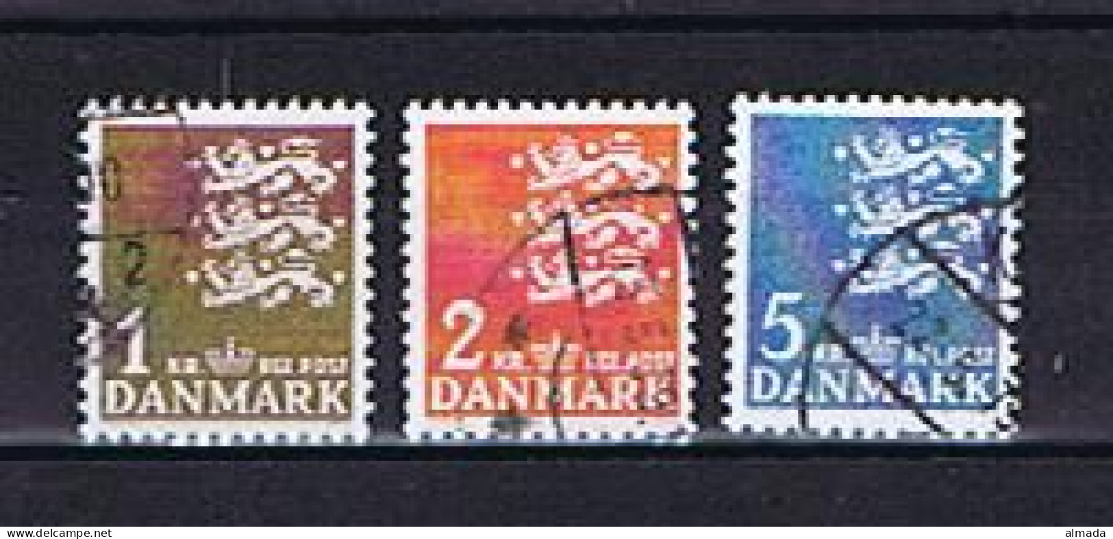 Dänemark, Denmark 1969: Michel 289-91 Fluor. Pap. Gestempelt, Used - Usati