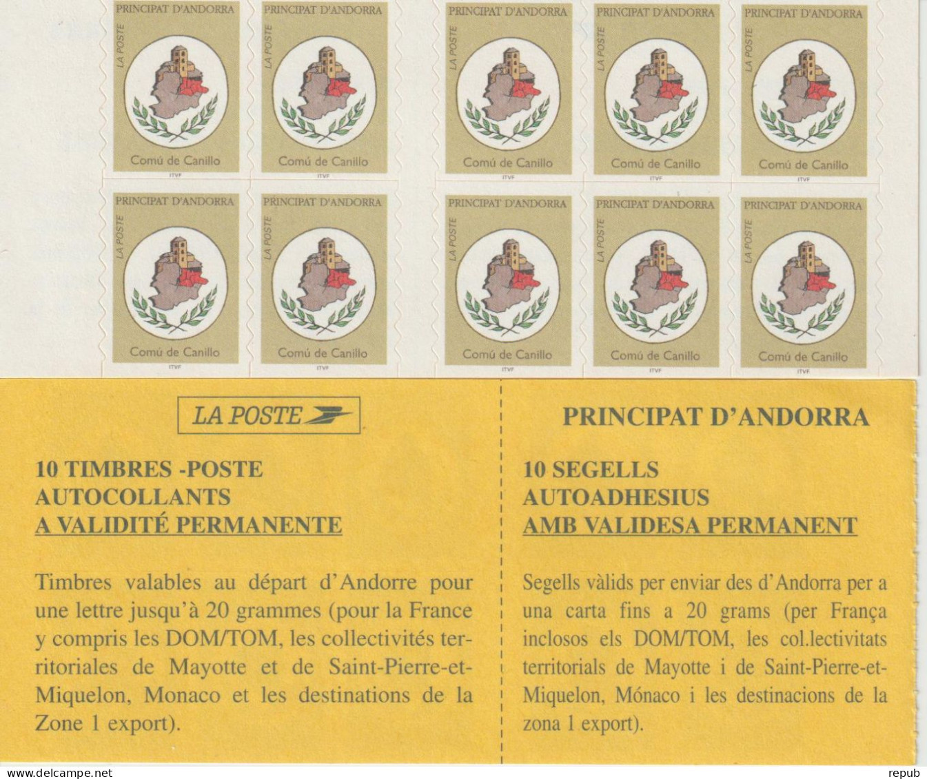 Andorre Français 1996 Carnet Blason 6 ** MNH - Postzegelboekjes