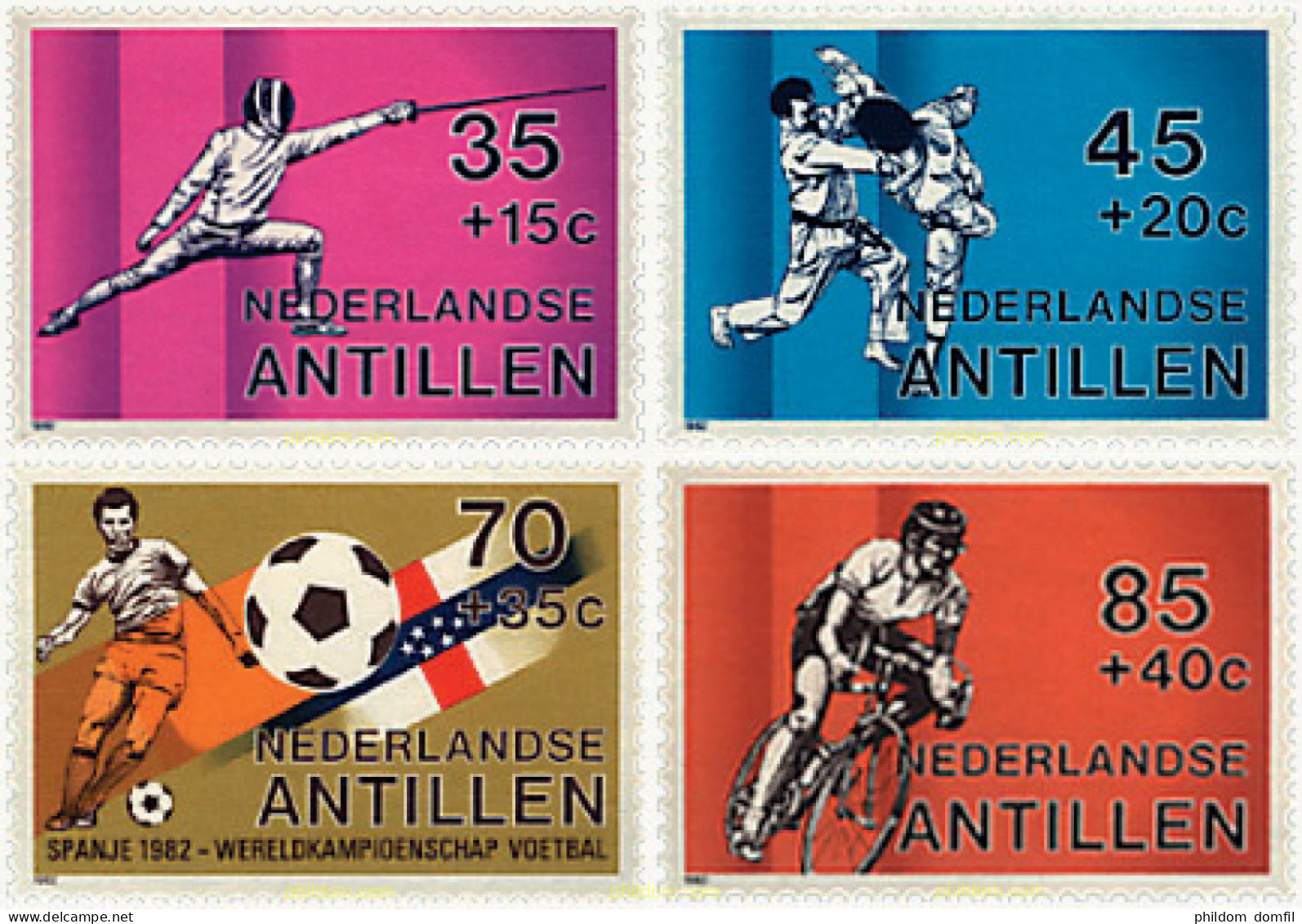 724097 HINGED ANTILLAS HOLANDESAS 1982 DEPORTES - Antille