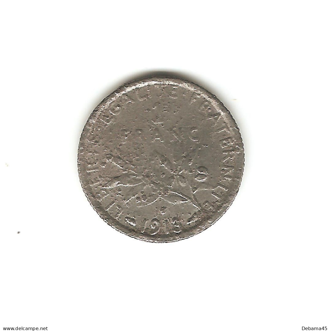 556/ France : 1 Franc Semeuse 1913 (fausse - 4.02 Grammes) - Autres & Non Classés