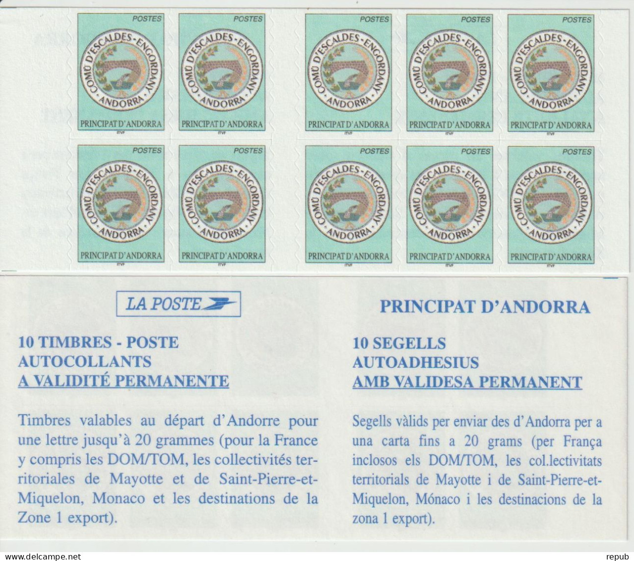 Andorre Français 2003 Carnet Blason 12 ** MNH - Libretti