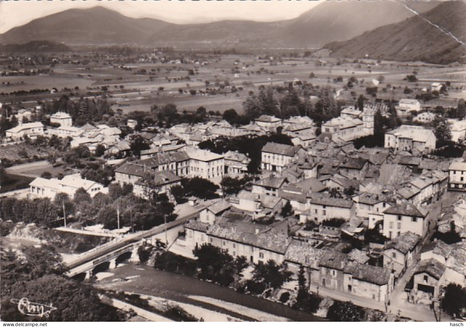 4770193Vif, Vue Panoramique Aérienne. – 1956. (droite Haut Pli) - Vif