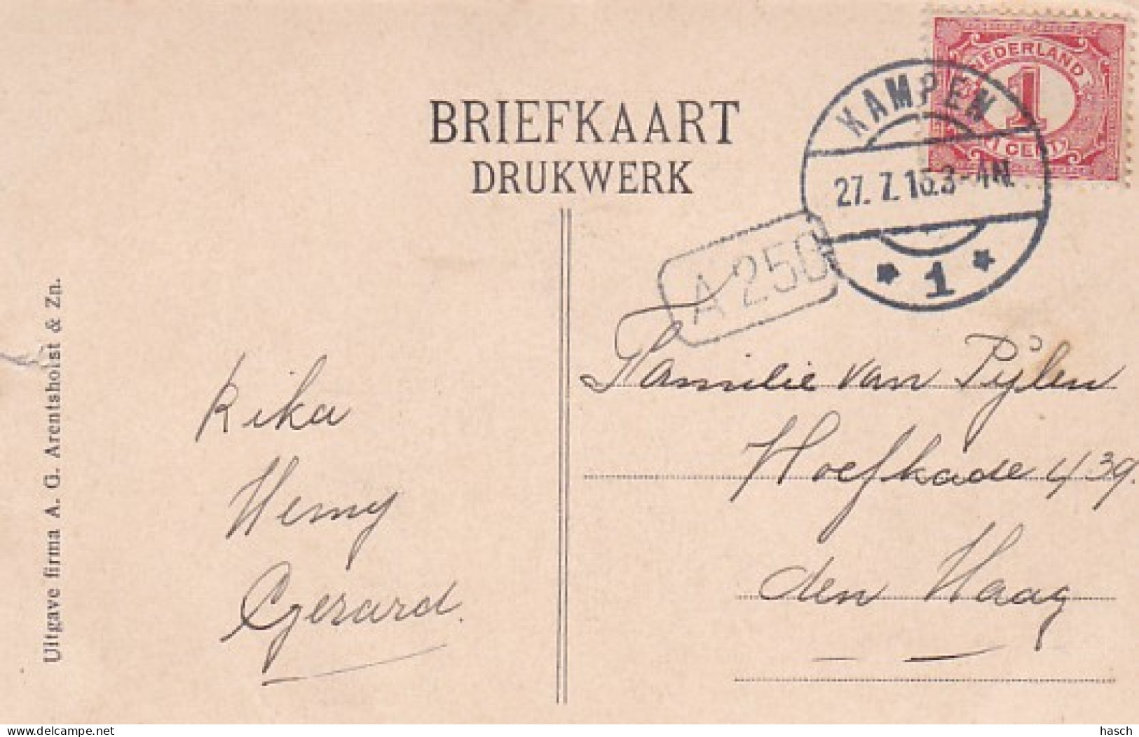 4770198Kampen, IJselbrug. – 1916.  - Kampen