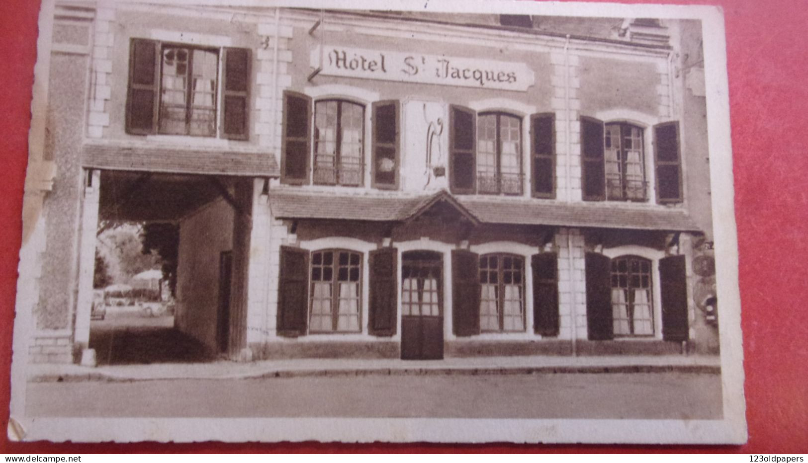 CLOYES - Hotel Saint Jacques 1952  CLOYES SON SITE  SA RIVIERE ...ENTREE DE L HOTEL - Cloyes-sur-le-Loir