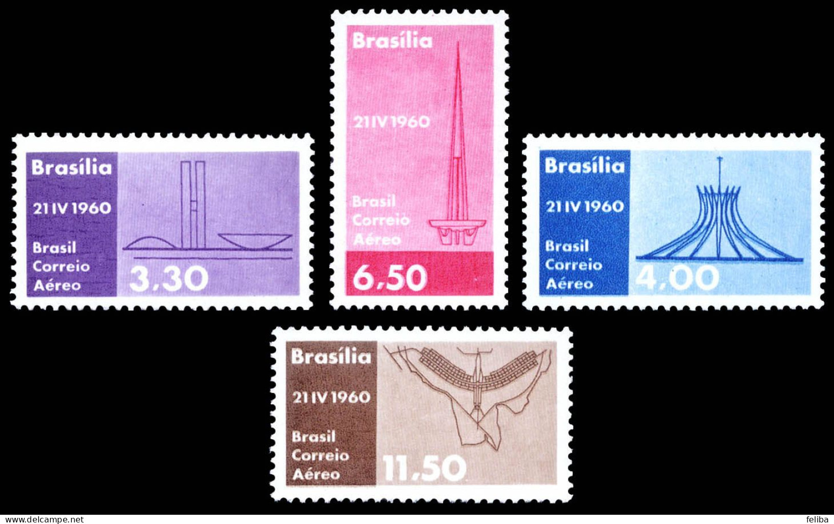 Brazil 1960 Airmail Unused - Posta Aerea