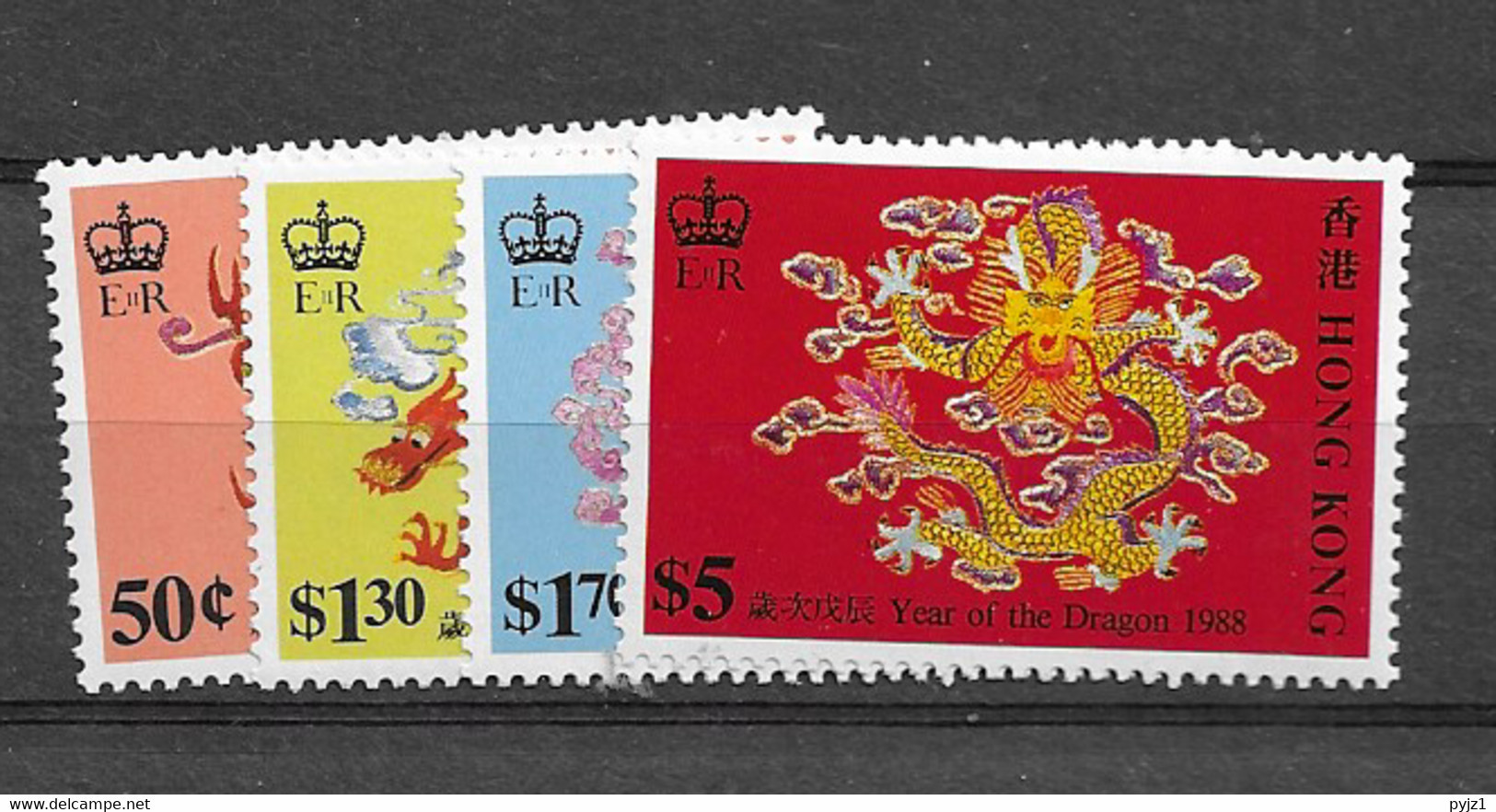 1988 MNH Hong Kong, Mi 532-35 Postfris - Nuevos