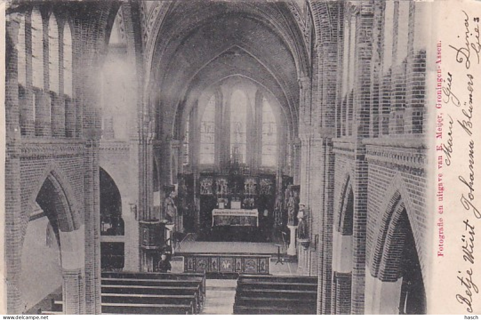 4770a105Dokkum, Interieur Kerk.  - Dokkum