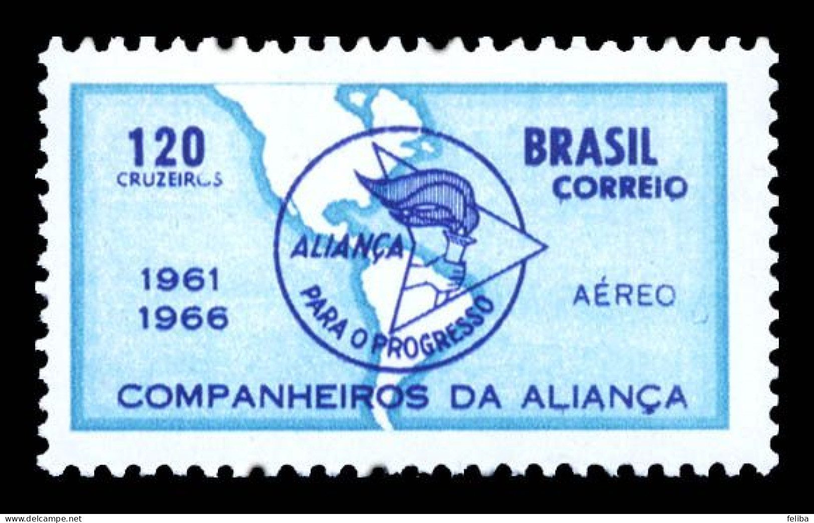 Brazil 1966 Airmail Unused - Posta Aerea