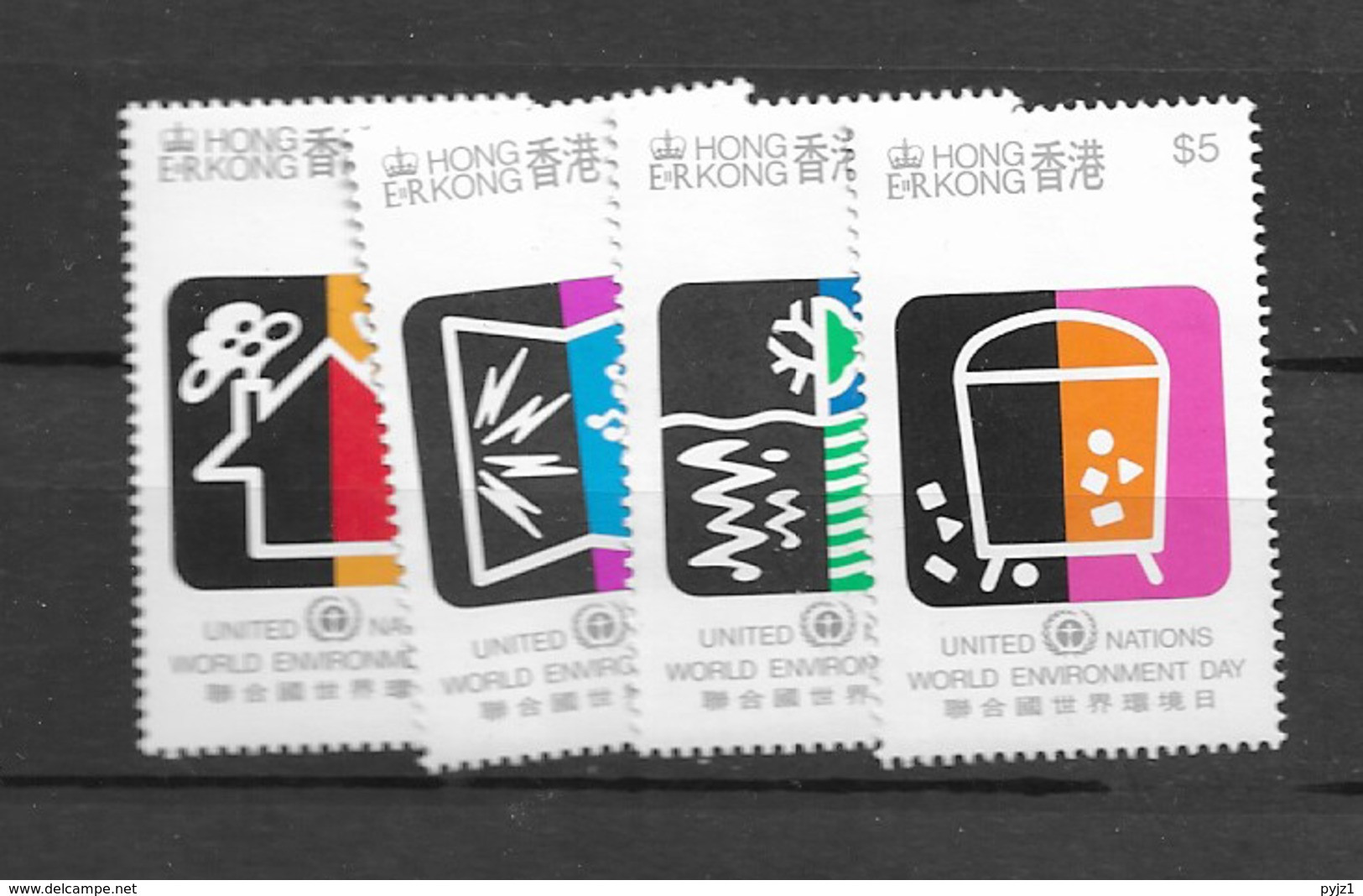 1990 MNH Hong Kong Mi Block 591-4 Postfris** - Ungebraucht