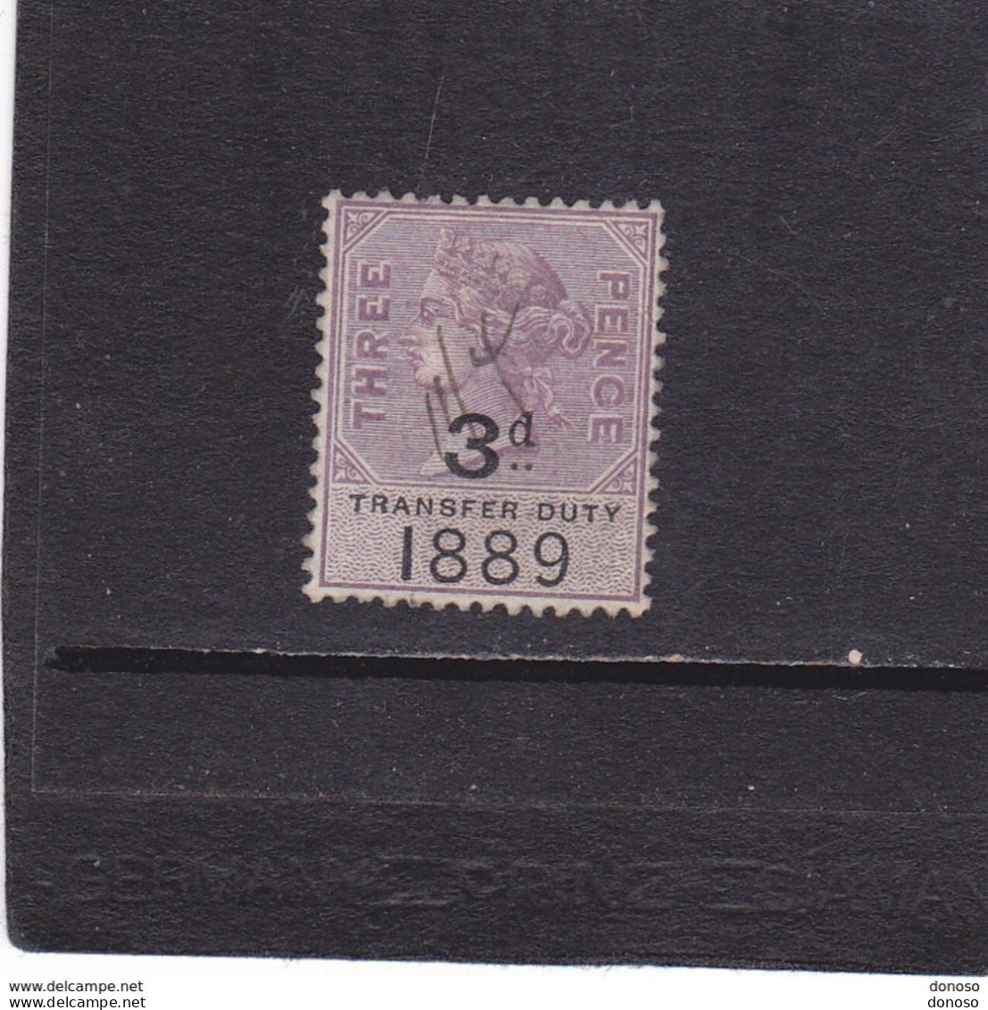 GB 1889 VICTORIA TIMBRE FISCAL TRANSFER DUTY Oblitéré, Used - Revenue Stamps