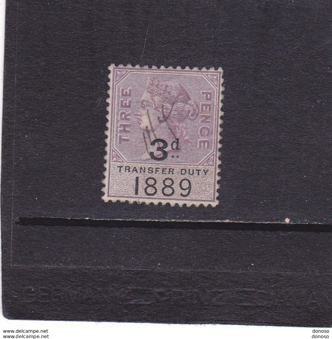 GB 1889 VICTORIA TIMBRE FISCAL TRANSFER DUTY Oblitéré, Used - Fiscaux