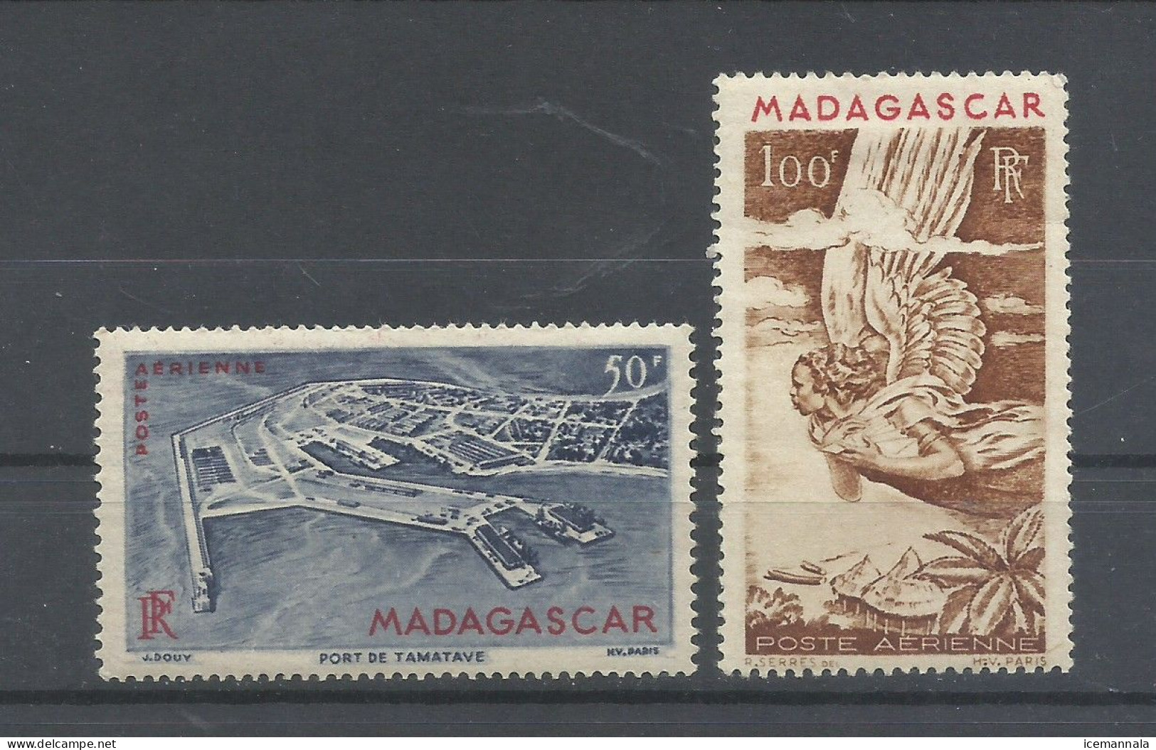 MADAGASCAR   YVERT  AEREO  63/64  MH * - Posta Aerea