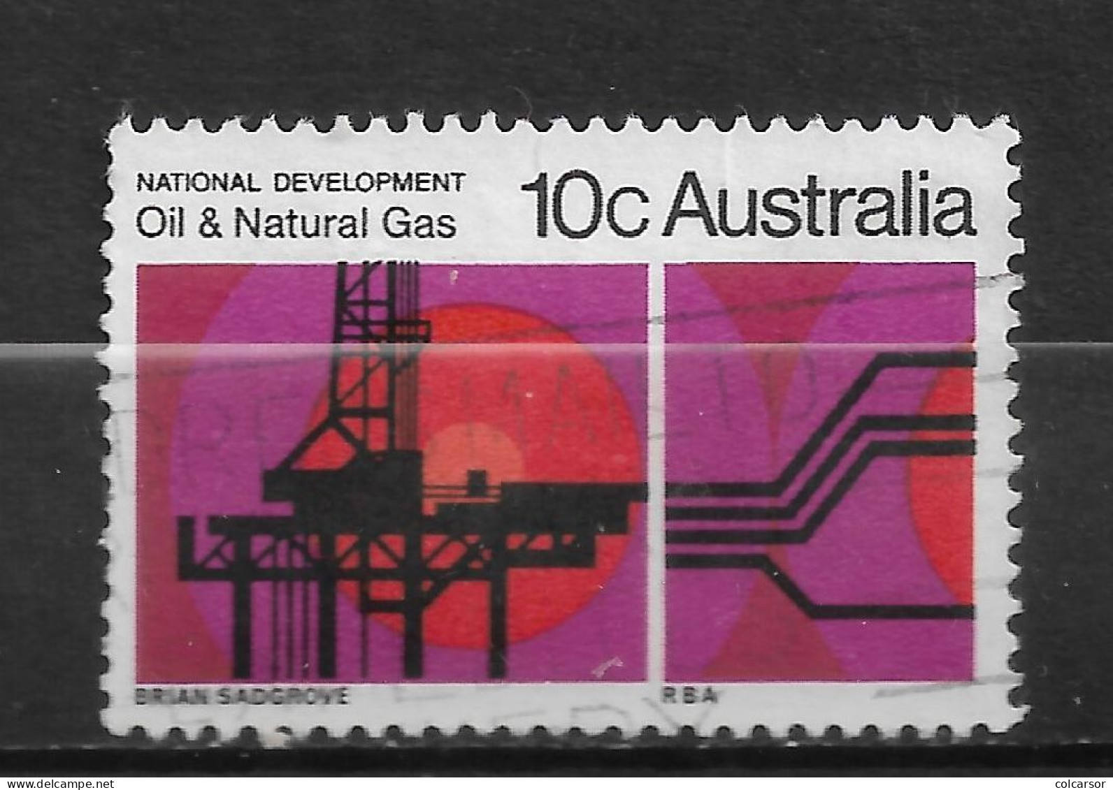 AUSTRALIE N°  419 " HUILE ET GAS " - Used Stamps