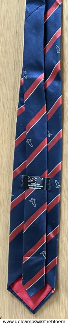 NL.- STROPDAS MET VOGEL LOGO - CL8 AMSTERDAM. BY TRITON BLARICUM. Necktie - Cravate - Kravate - Ties. - Corbatas