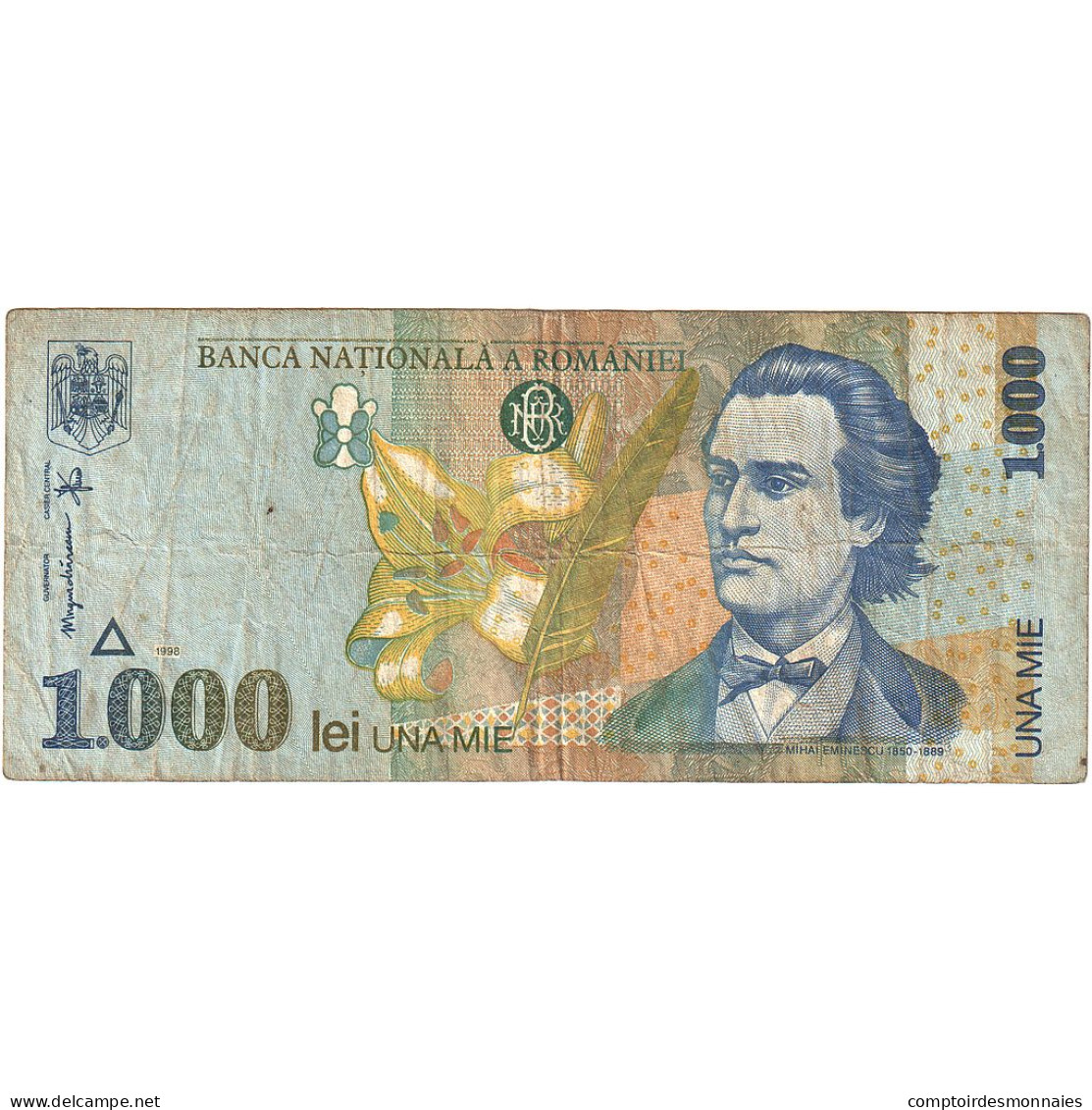 Roumanie, 1000 Lei, 1998, KM:106, TB+ - Romania