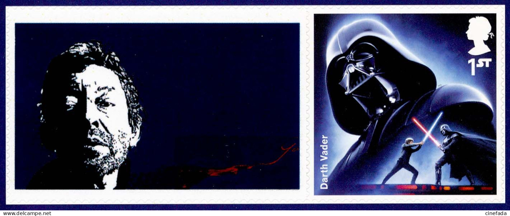 GRANDE BRETAGNE STAR WARS Dark Vador Neuf**. Serge GAINSBOURG, Acteur, Chanteur. Cinéma, Film, Movie. - Timbres Personnalisés