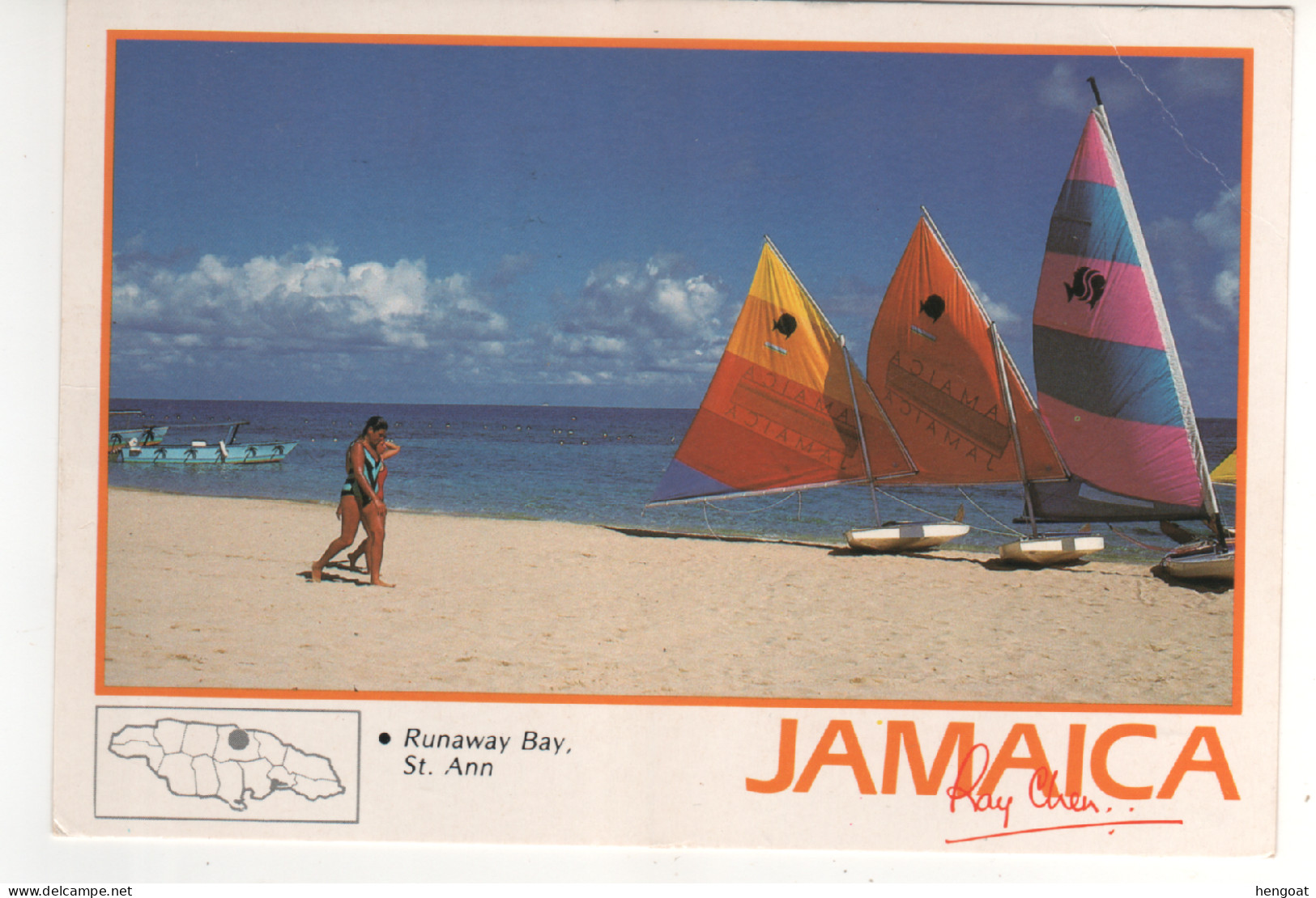 Timbre , Stamp " Personnages Célèbres " Sur CP , Carte , Postcard Du 05/12/96 - Jamaica (1962-...)