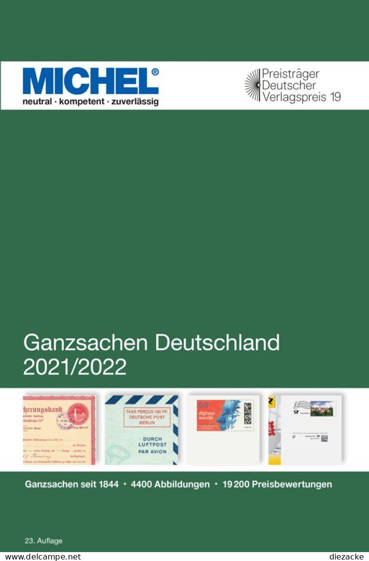 Michel Katalog Deutschland Ganzsachen 2021/2022 Inland Portofrei Neu - Alemania