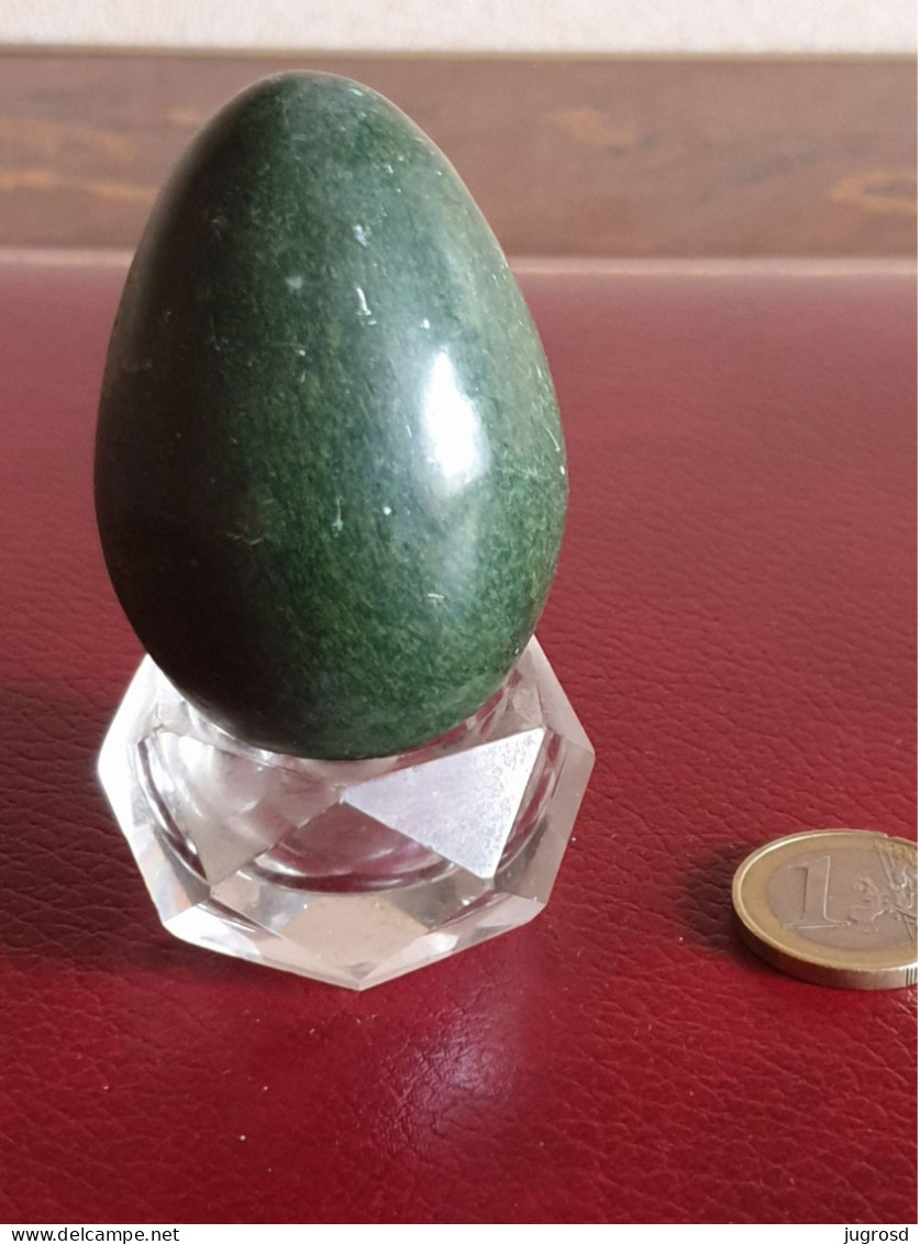 Rare Oeuf De Verdite Longueur 6,4 Cm Poids 179 Grammes - Minerals