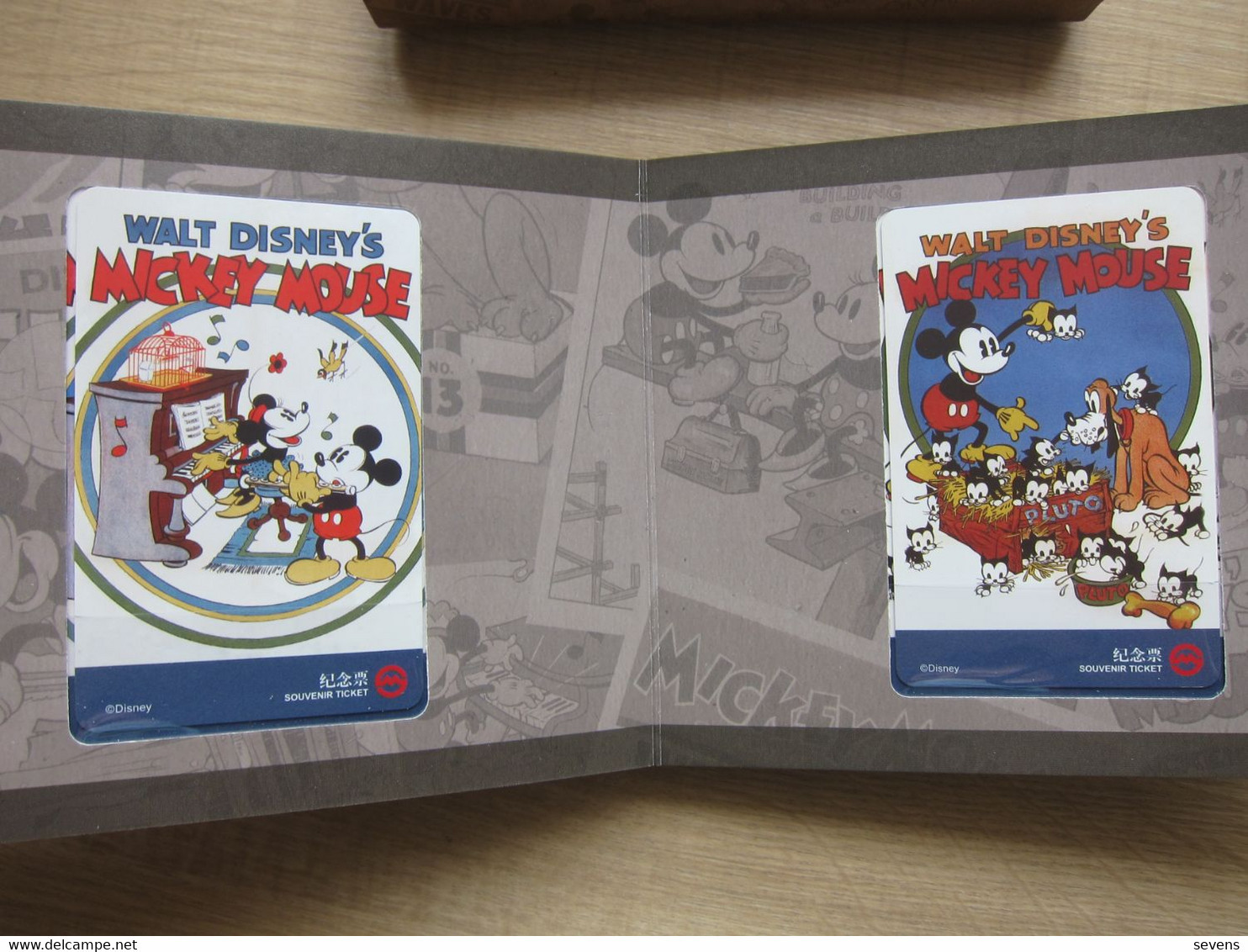 Shanghai Metro Souvenir Ticket Set, Disney Mickey Mouse Memories, Set Of 10, Mint In Folder,see Description - Ohne Zuordnung