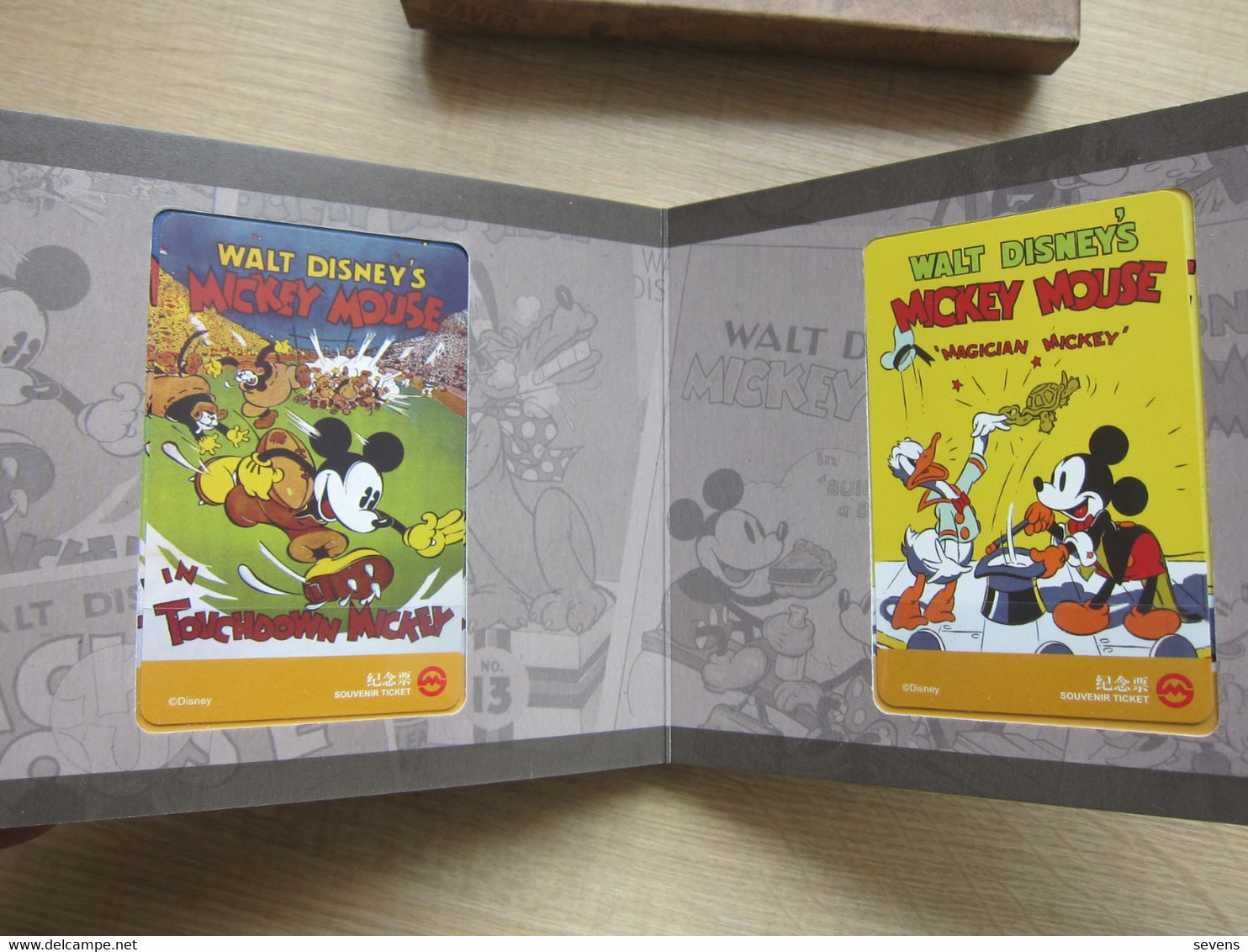 Shanghai Metro Souvenir Ticket Set, Disney Mickey Mouse Memories, Set Of 10, Mint In Folder,see Description - Non Classés