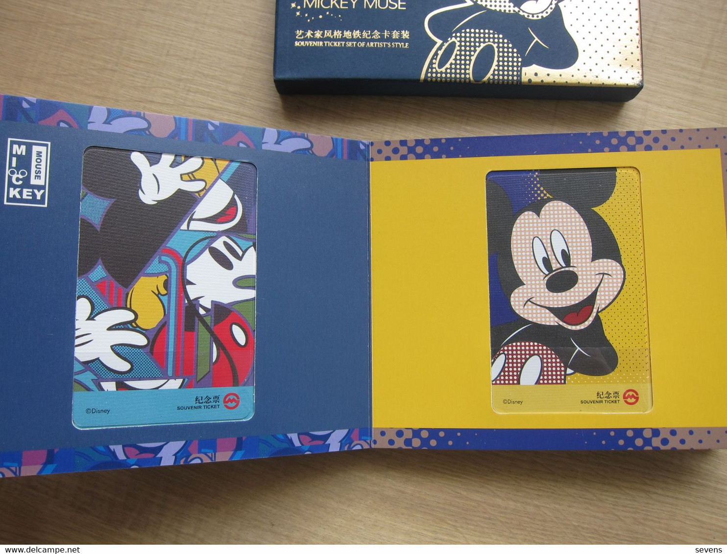 Shanghai Metro Souvenir Ticket Set, Disney Mickey Muse Artist's Sty;e, Set Of 10, Mint In Folder,see Description - Unclassified