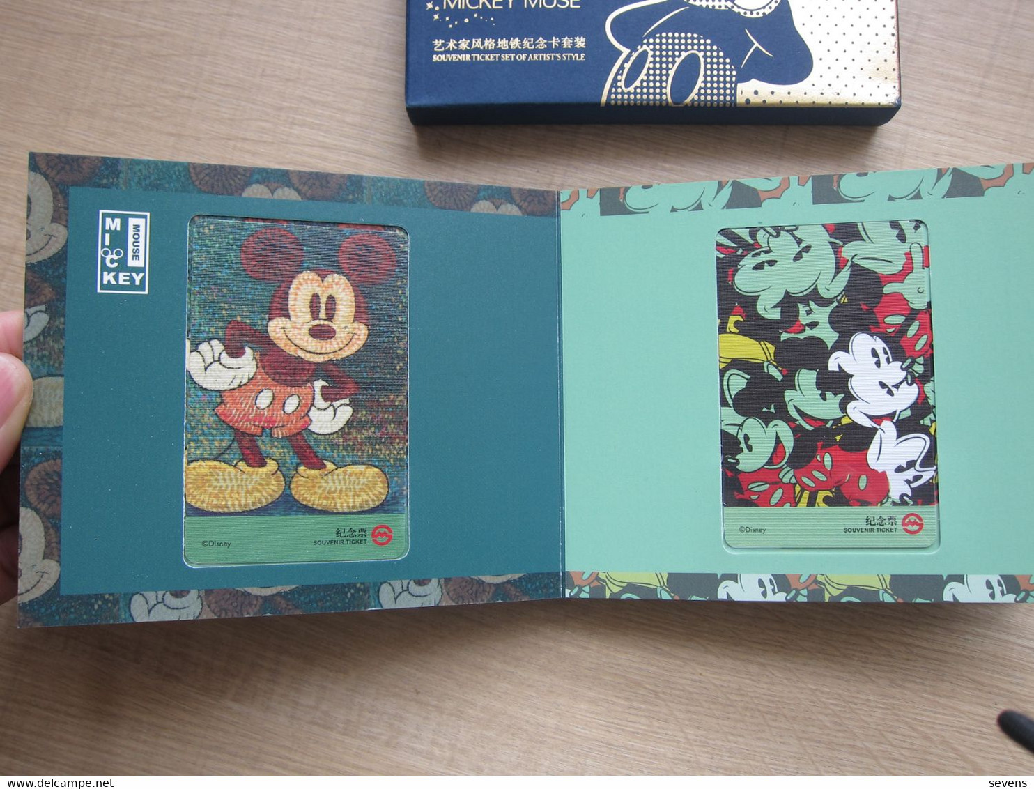 Shanghai Metro Souvenir Ticket Set, Disney Mickey Muse Artist's Sty;e, Set Of 10, Mint In Folder,see Description - Sin Clasificación