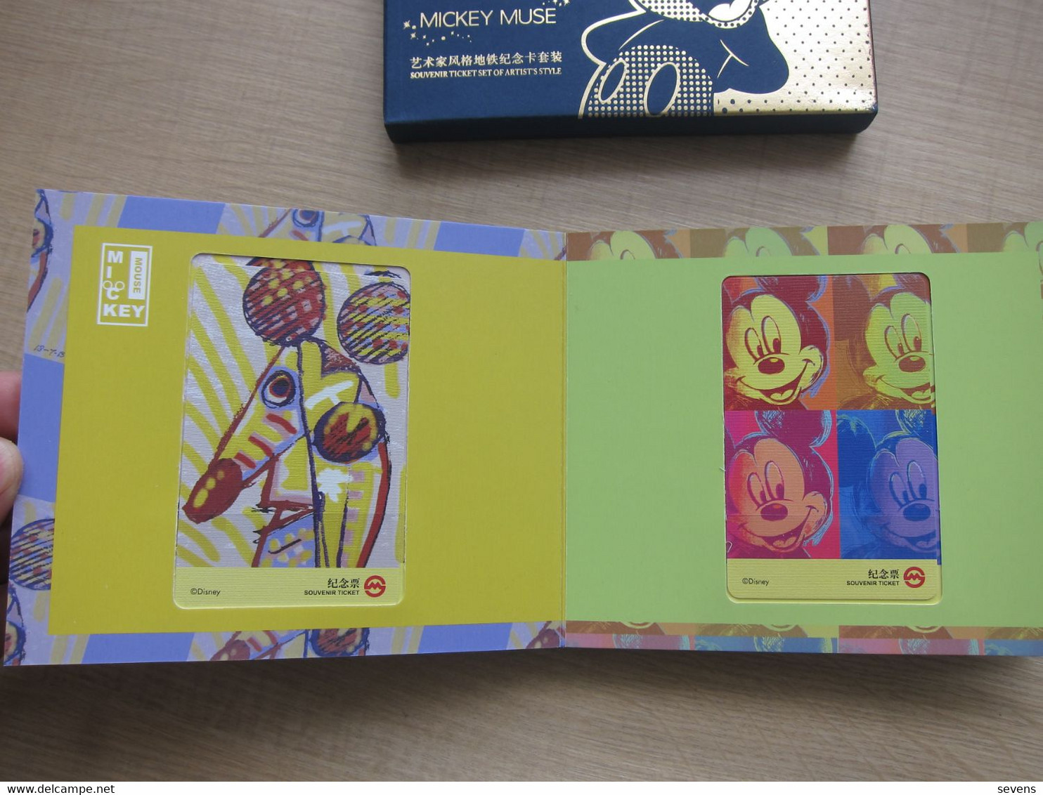 Shanghai Metro Souvenir Ticket Set, Disney Mickey Muse Artist's Sty;e, Set Of 10, Mint In Folder,see Description - Sin Clasificación